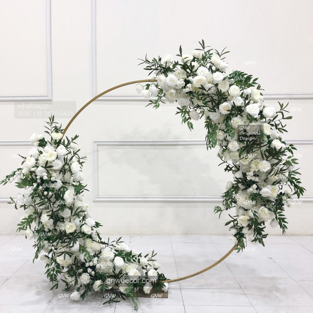 Artificial flower arch : circle ring shape