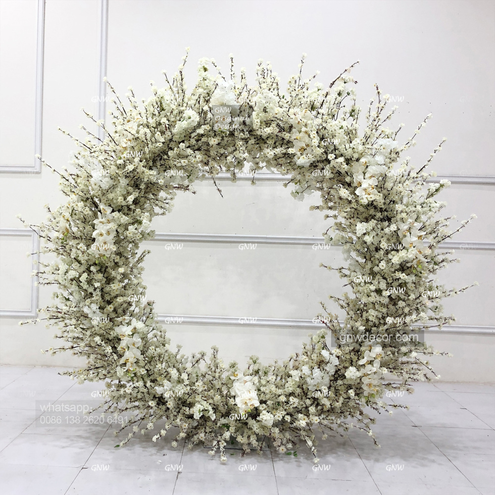 Artificial flower arch : circle ring shape