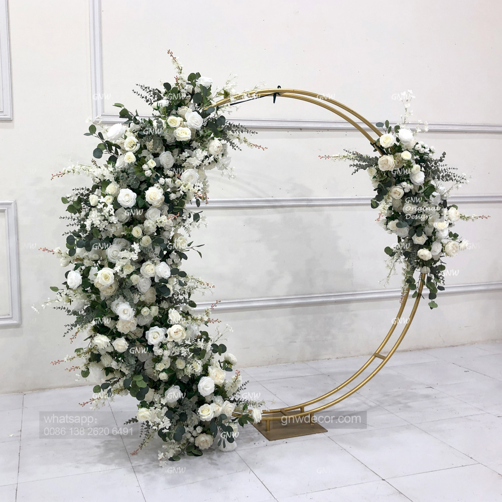 Artificial flower arch : circle ring shape