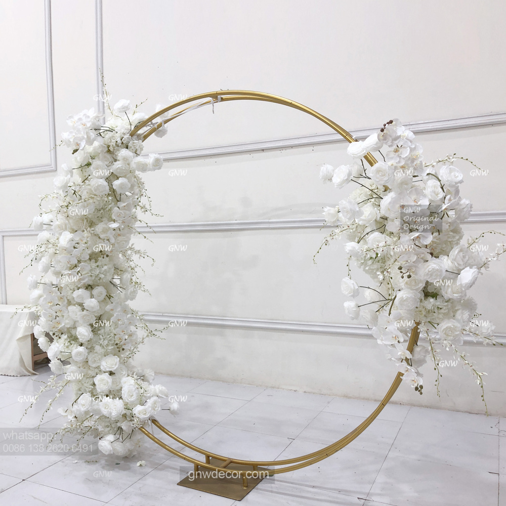 Artificial flower arch : circle ring shape