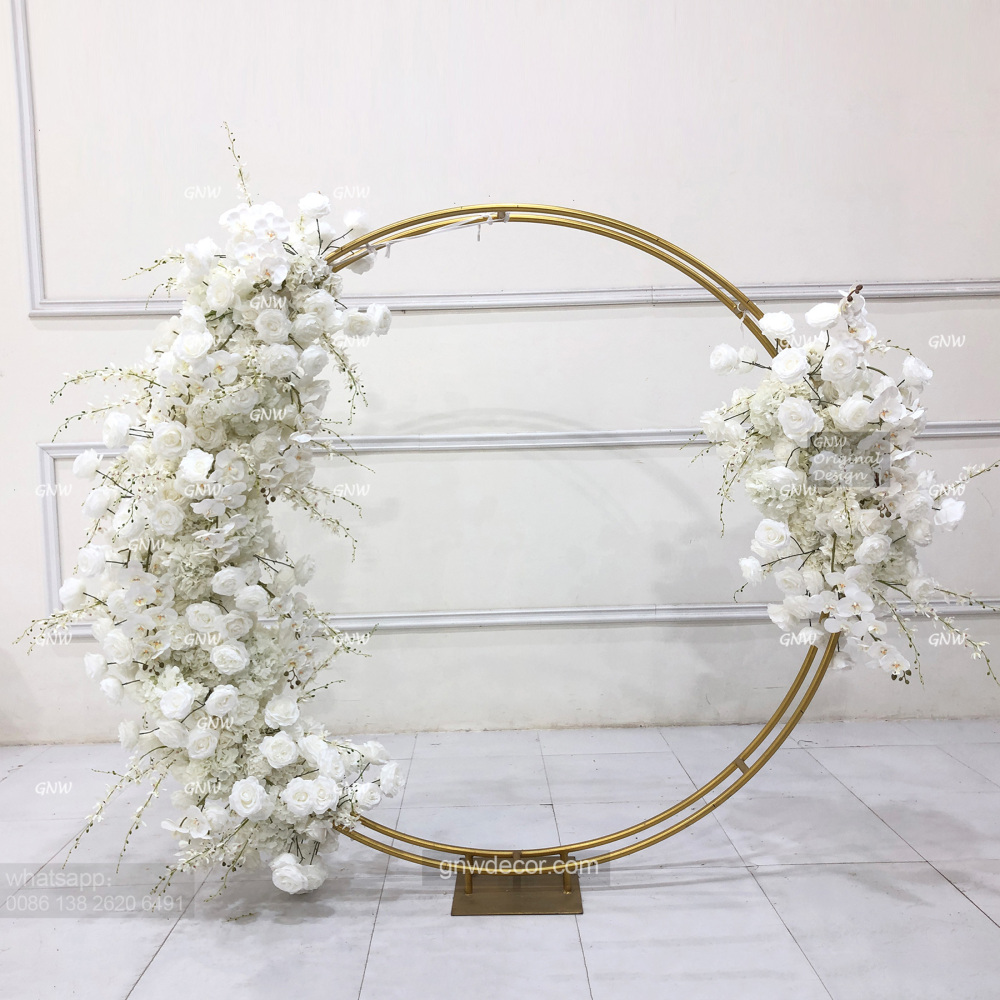Artificial flower arch : circle ring shape