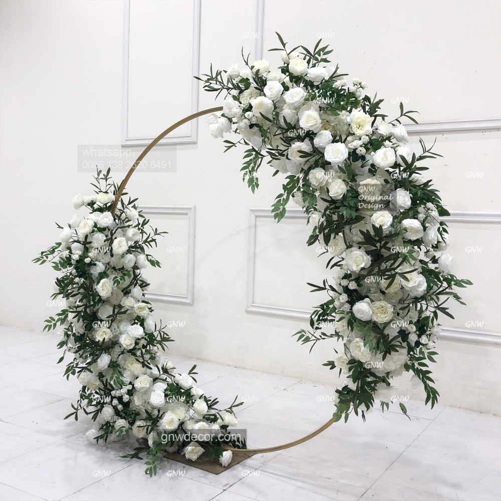 Artificial flower arch : circle ring shape