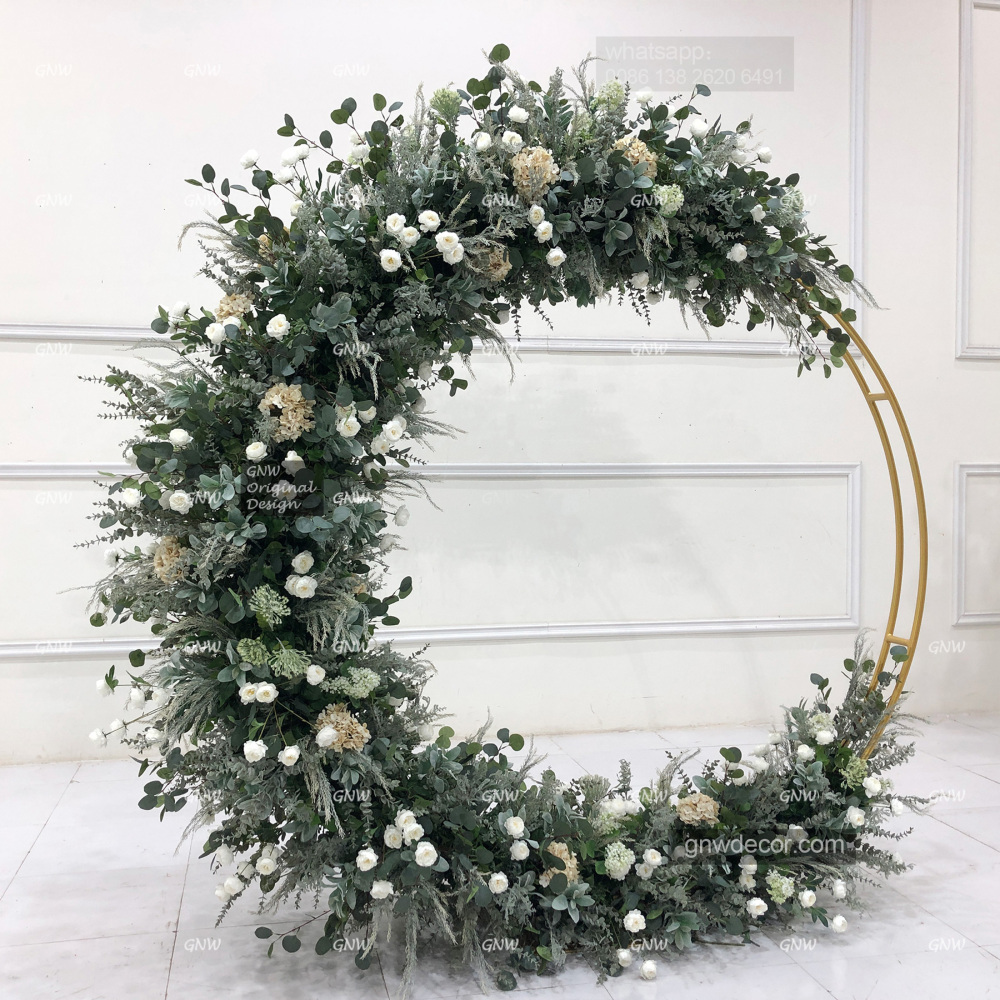 Artificial flower arch : circle ring shape