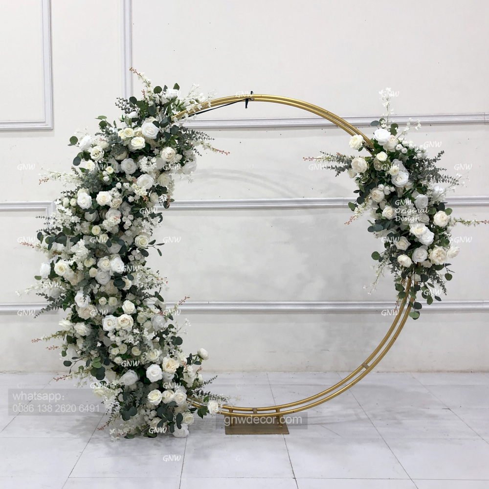 Artificial flower arch : circle ring shape