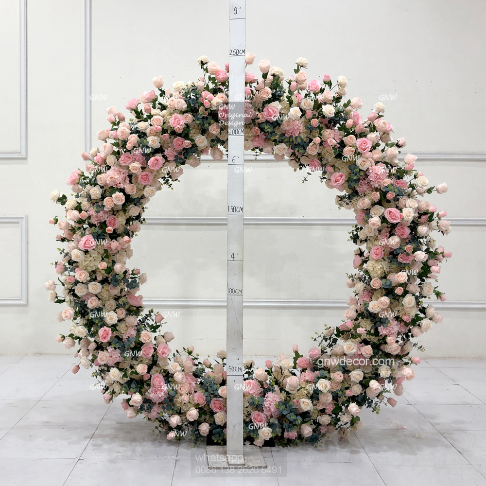Artificial flower arch : circle ring shape