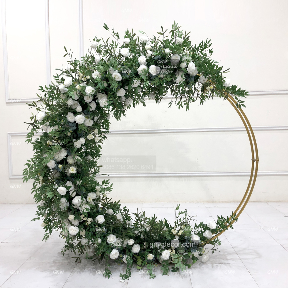 Artificial flower arch : circle ring shape