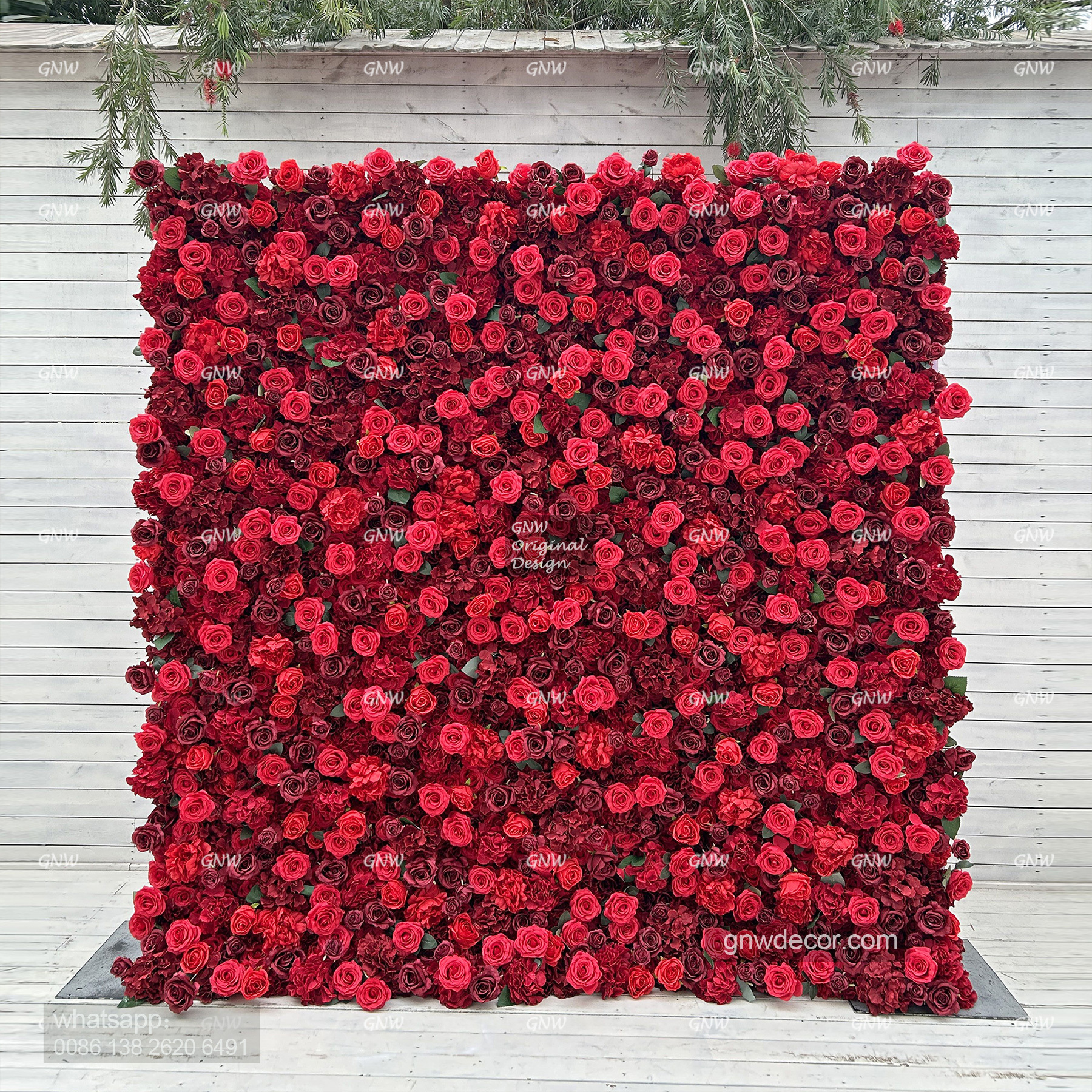 Artificial flower wall 8ft x 8ft