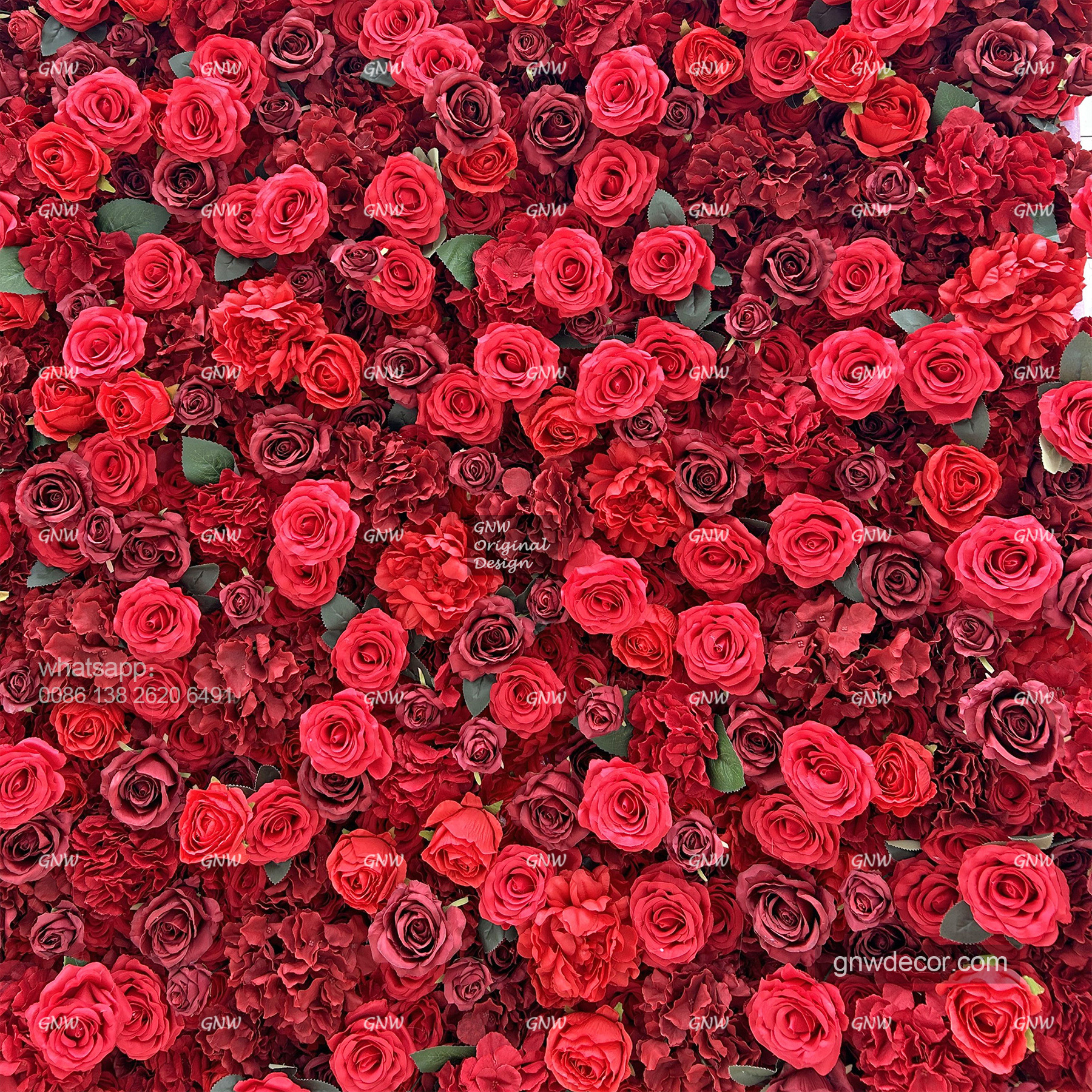 Artificial flower wall 8ft x 8ft