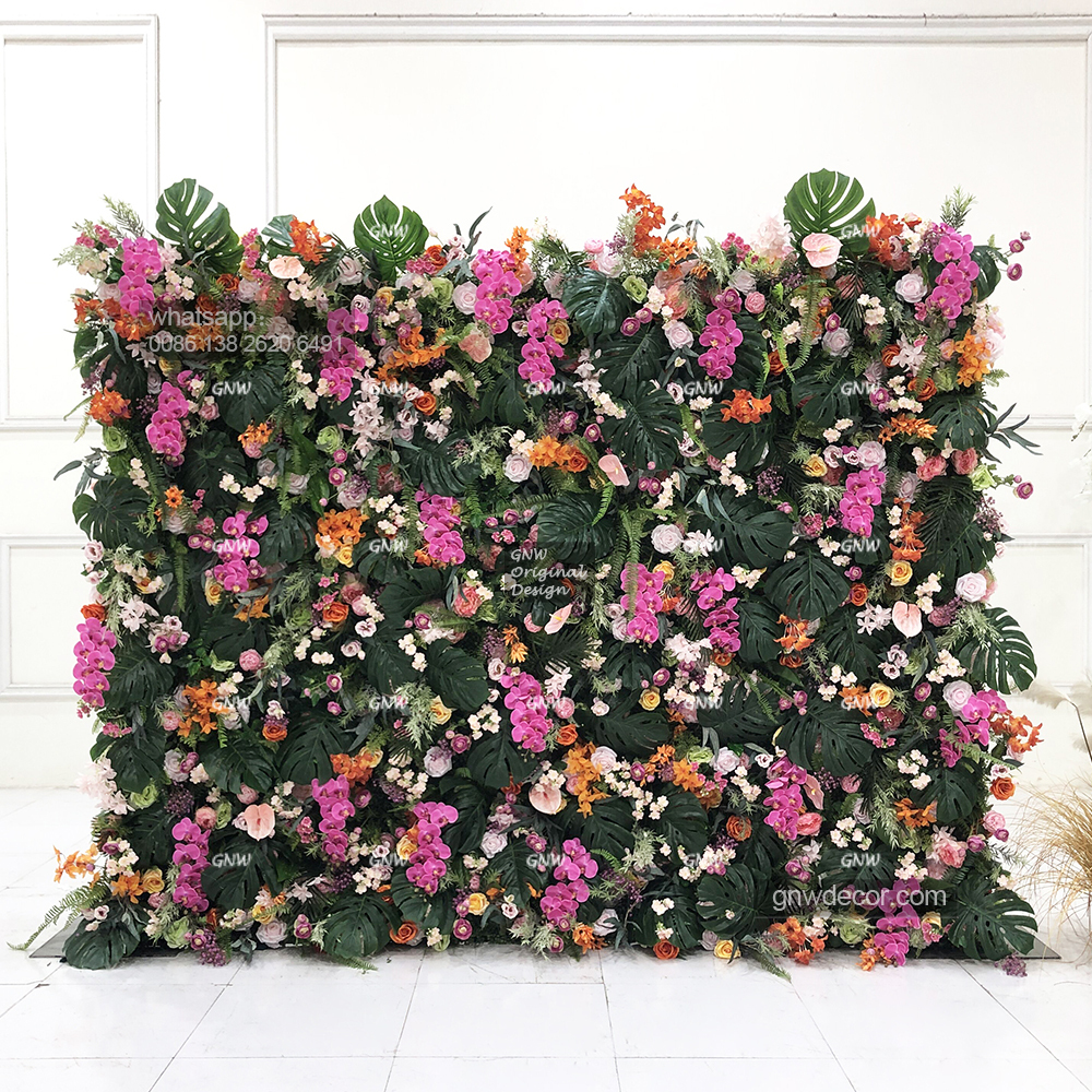 Artificial flower wall 8ft x 10ft