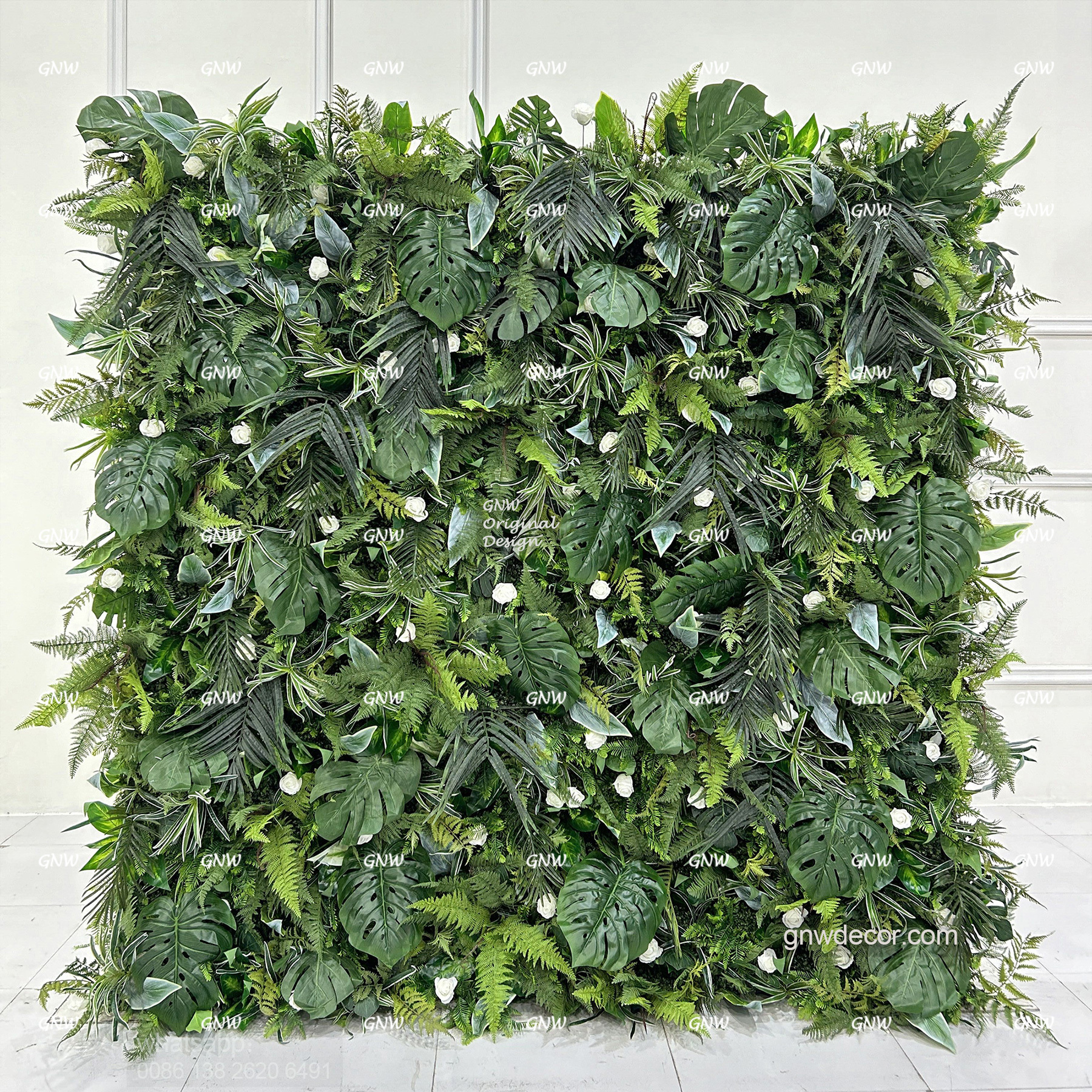 Artificial flower wall 8ft x 8ft