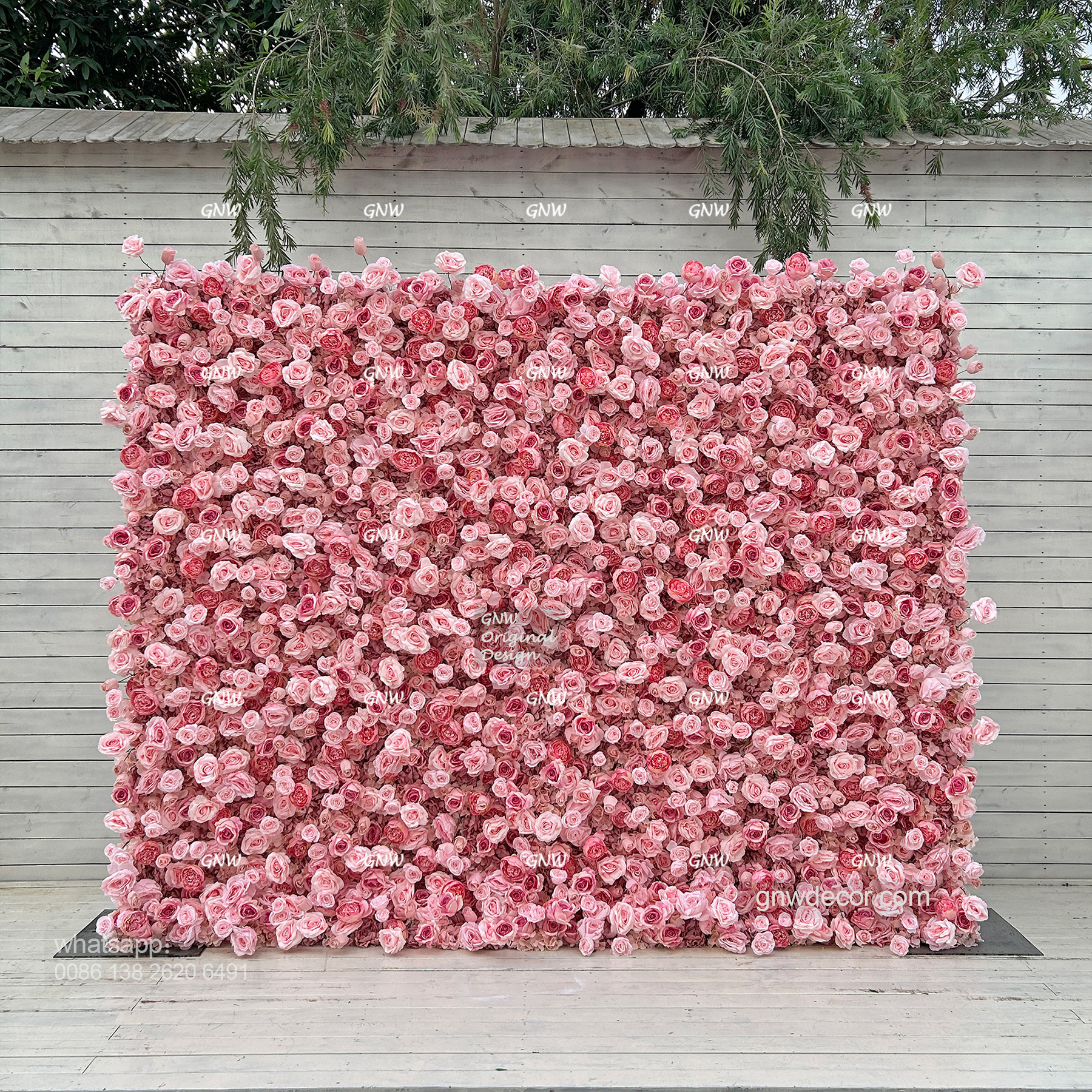 Artificial flower wall 8ft x 10ft