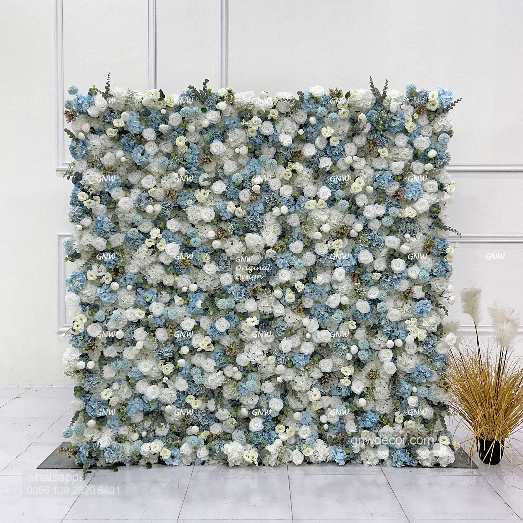 Artificial flower wall 8ft x 8ft