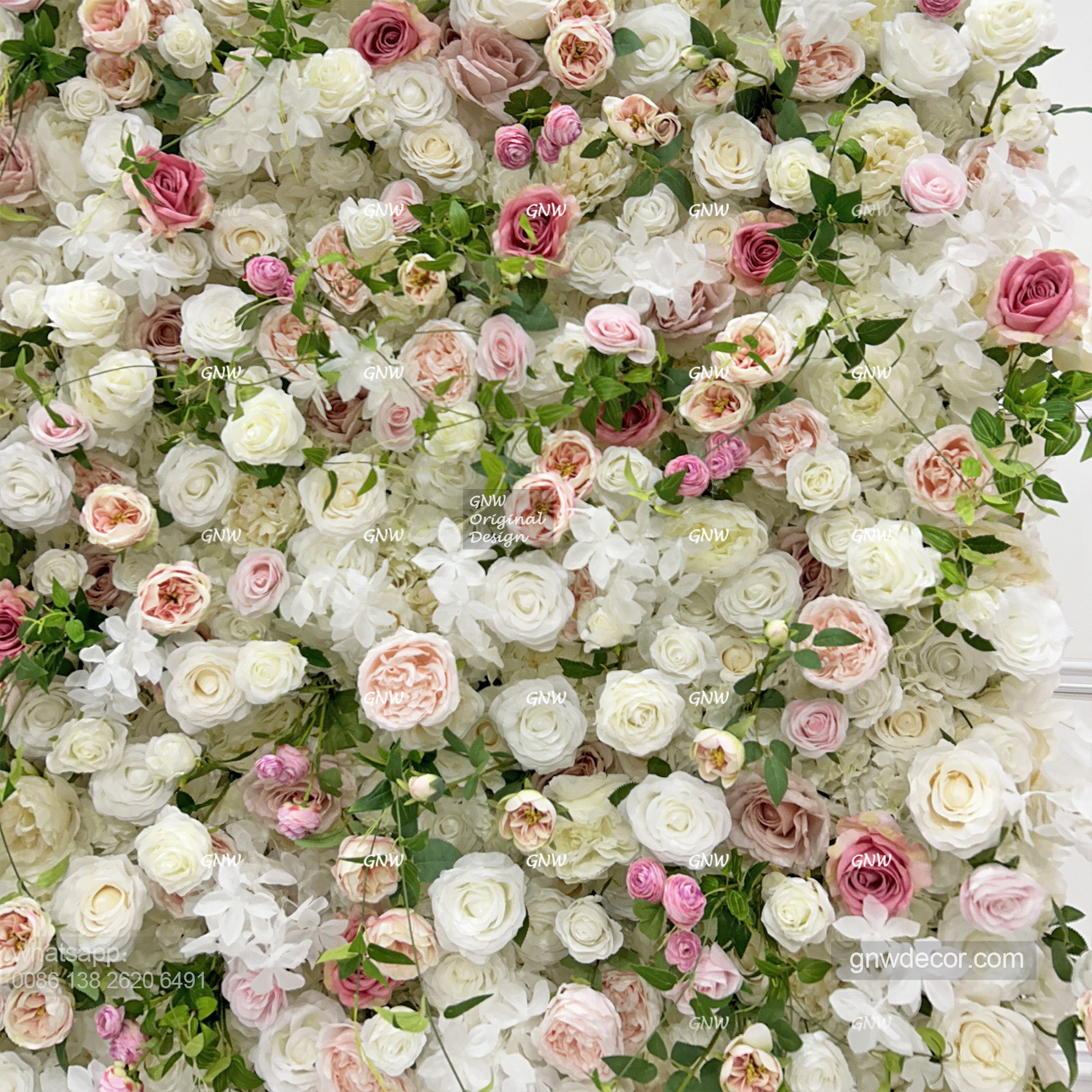 Artificial flower wall 8ft x 8ft