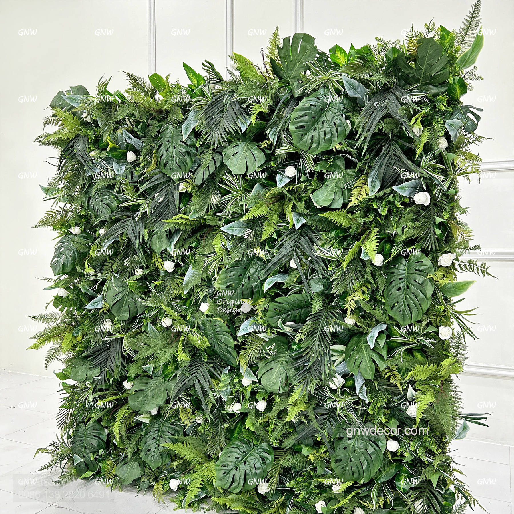 Artificial flower wall 8ft x 8ft