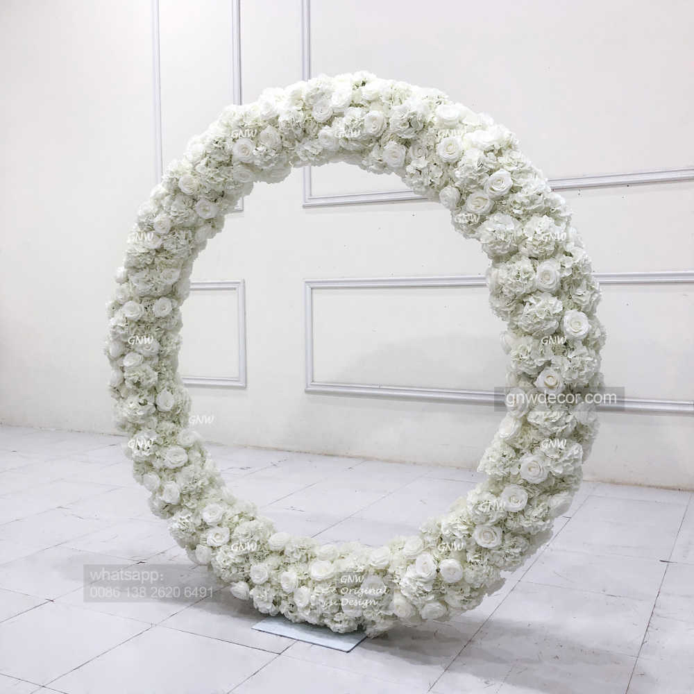 Artificial flower arch : circle ring shape