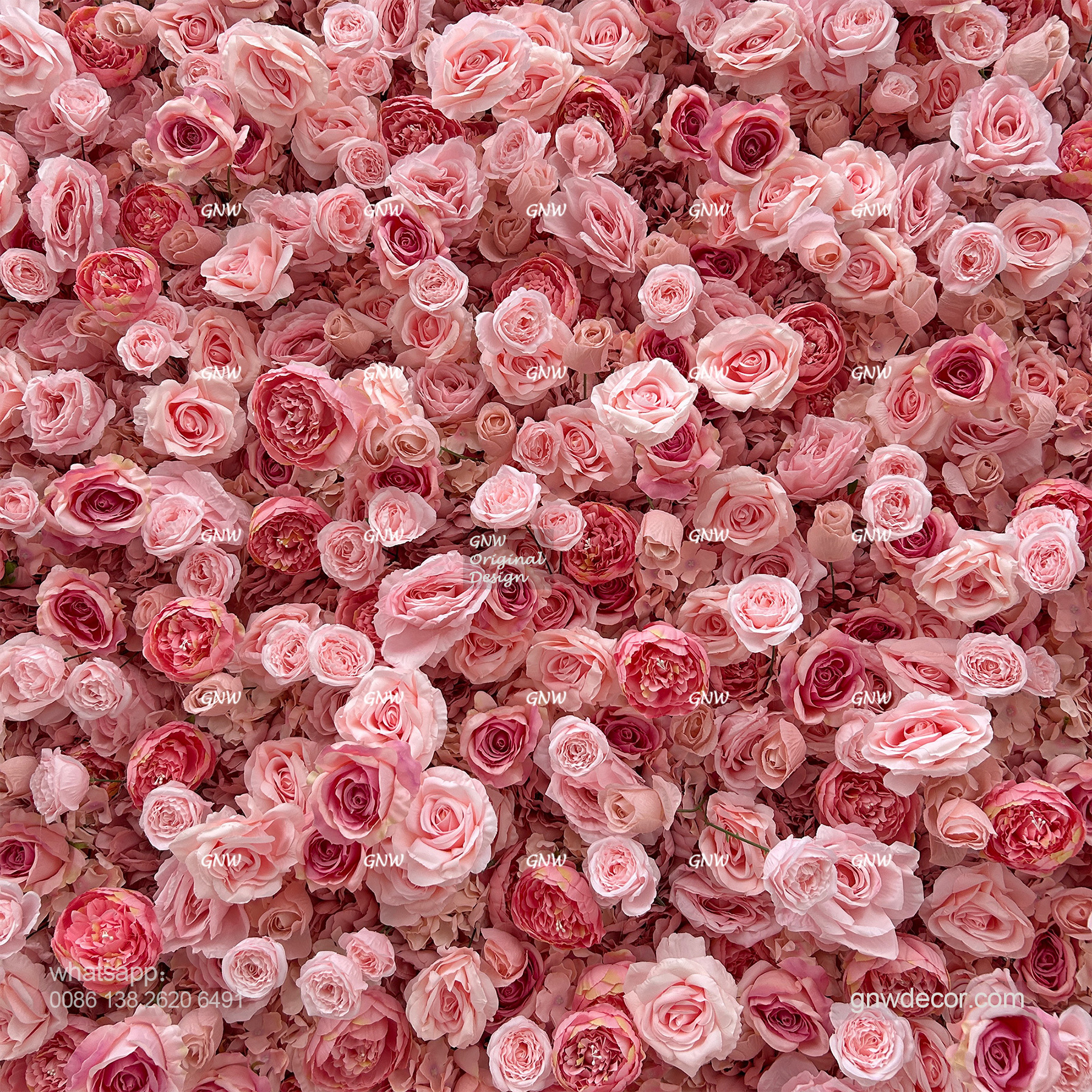 Artificial flower wall 8ft x 10ft