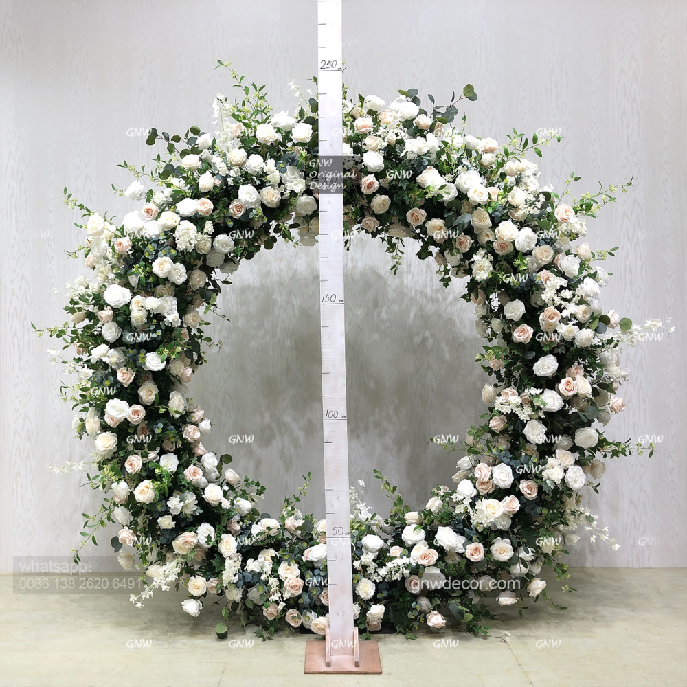 Artificial flower arch : circle ring shape