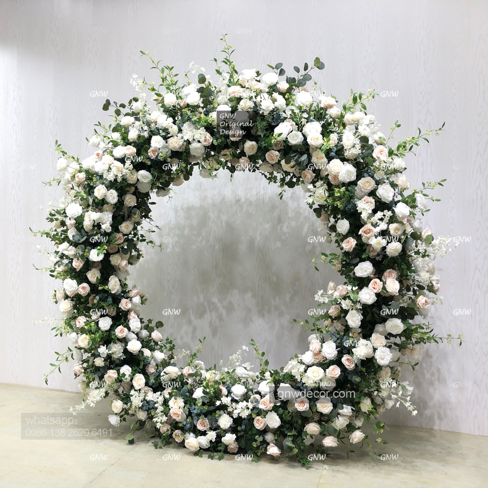 Artificial flower arch : circle ring shape