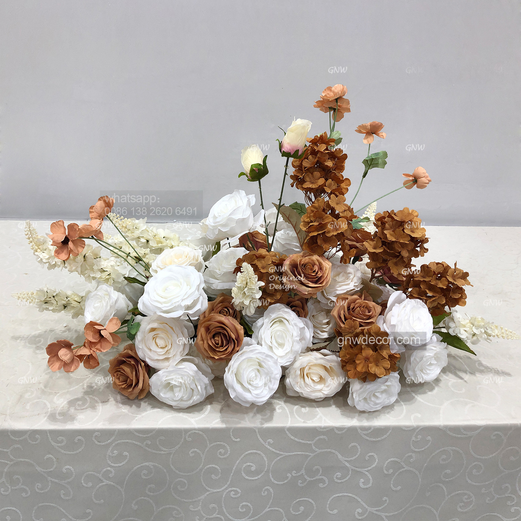 Artificial flower table centerpieces