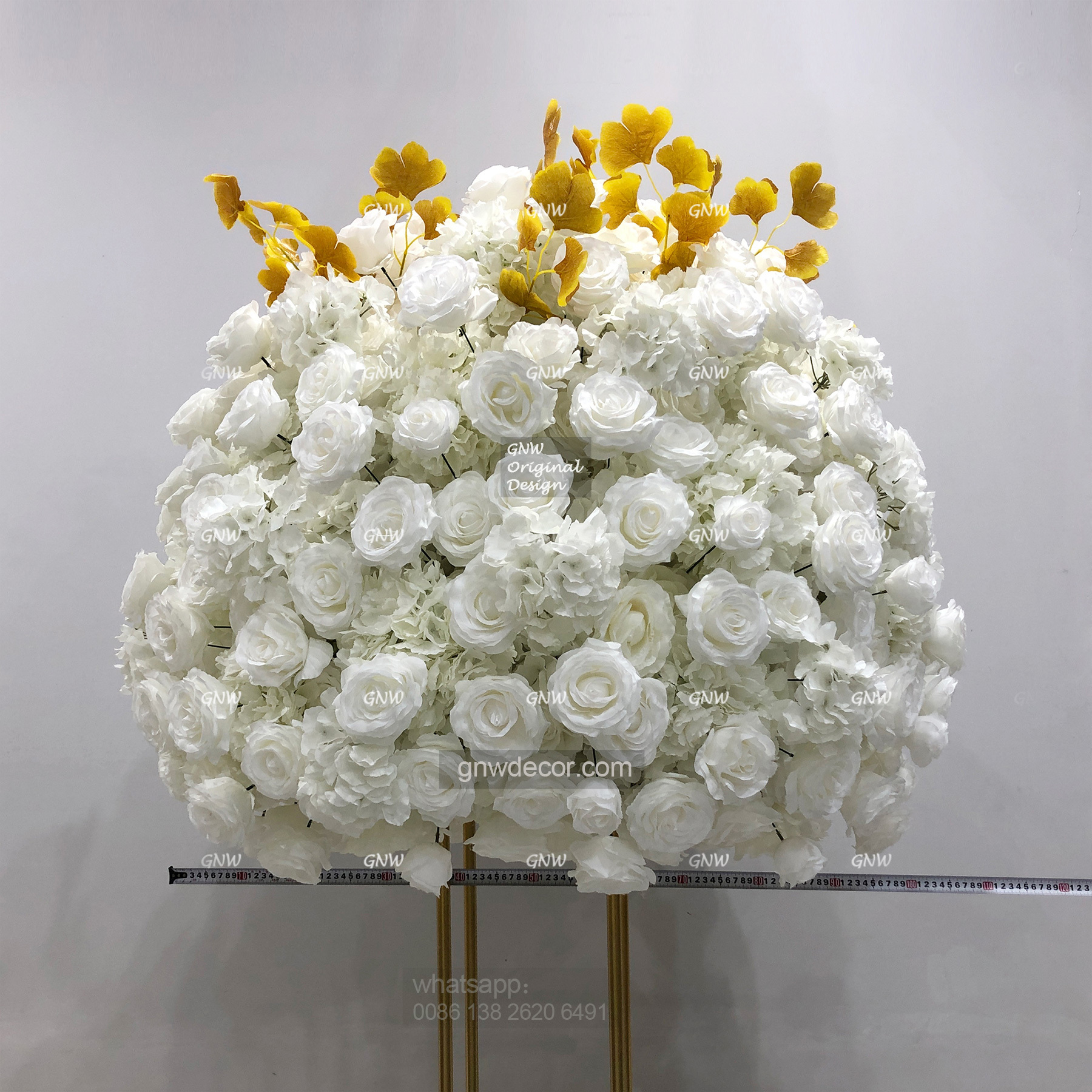 Artificial flower table centerpieces ball 40''