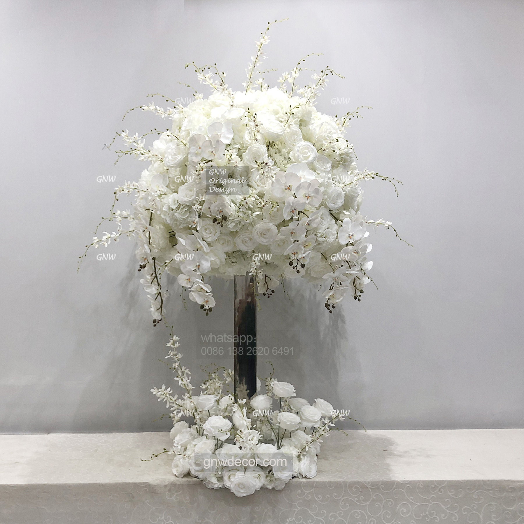 Artificial flower table centerpieces ball  38''