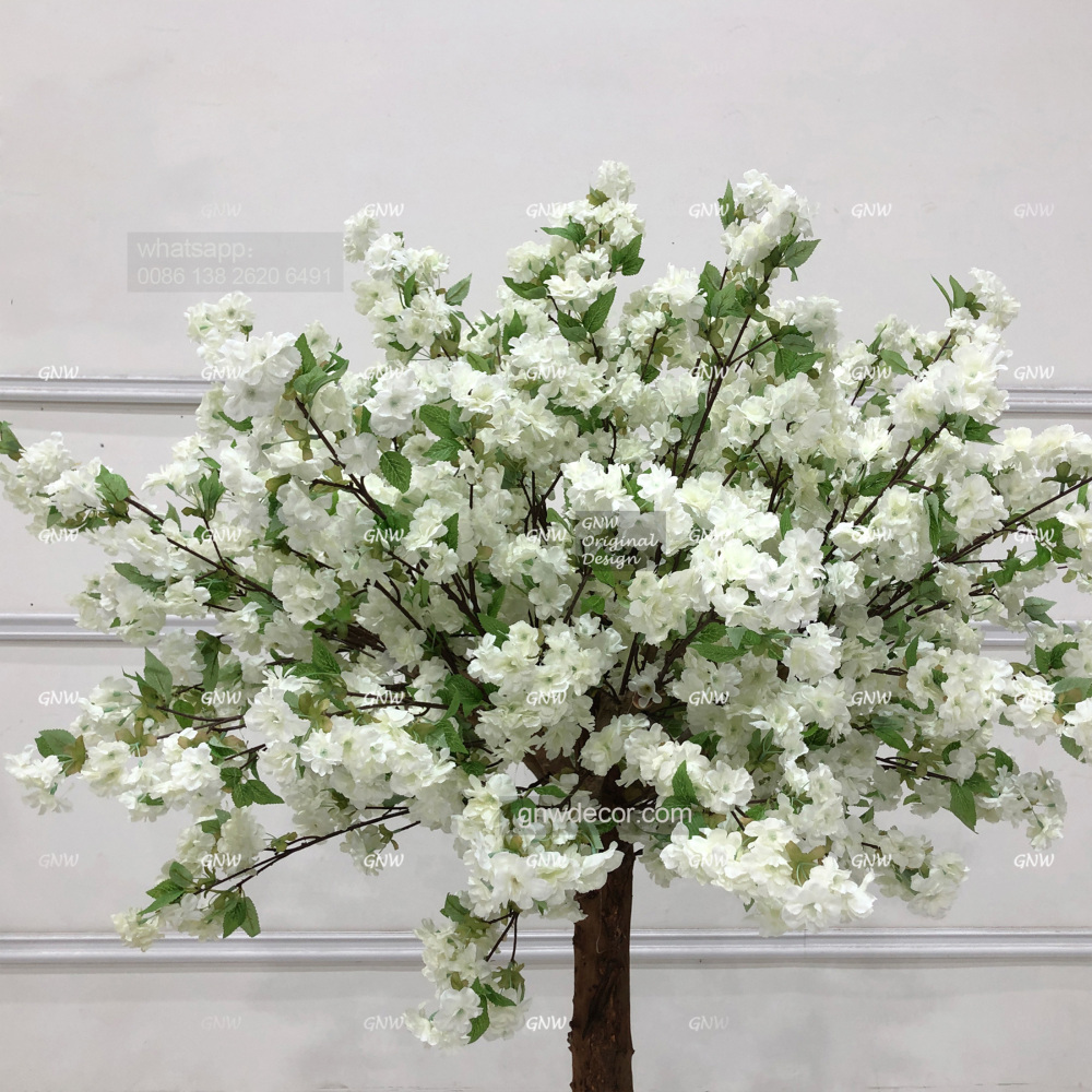 Artificial flower tree for table centerpiece
