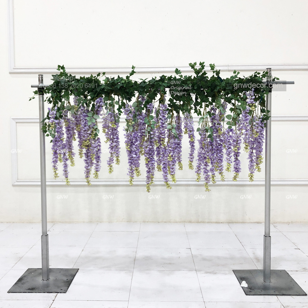 Artificial flower top table runner strip