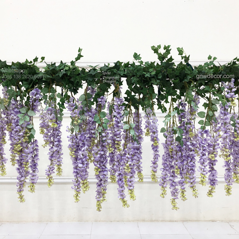 Artificial flower top table runner strip