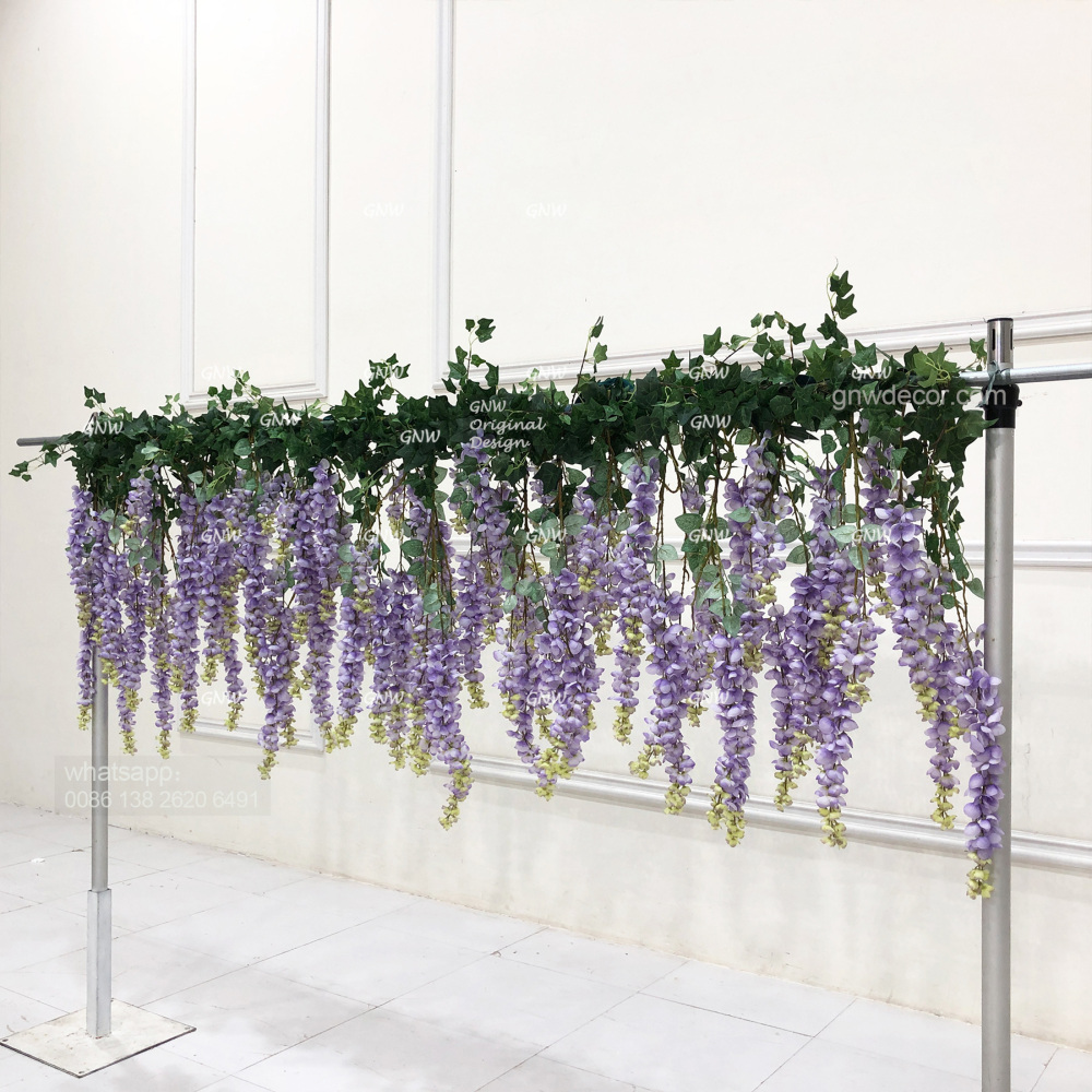 Artificial flower top table runner strip