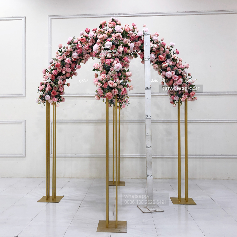 Artificial flower arch : 4 pillars mandap