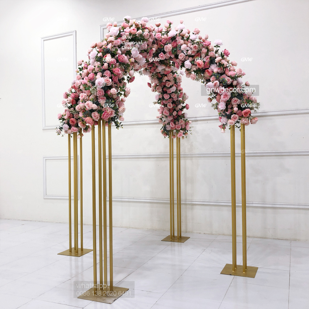 Artificial flower arch : 4 pillars mandap