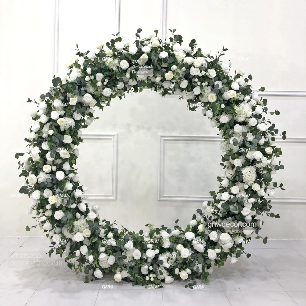 Artificial flower arch : circle ring shape