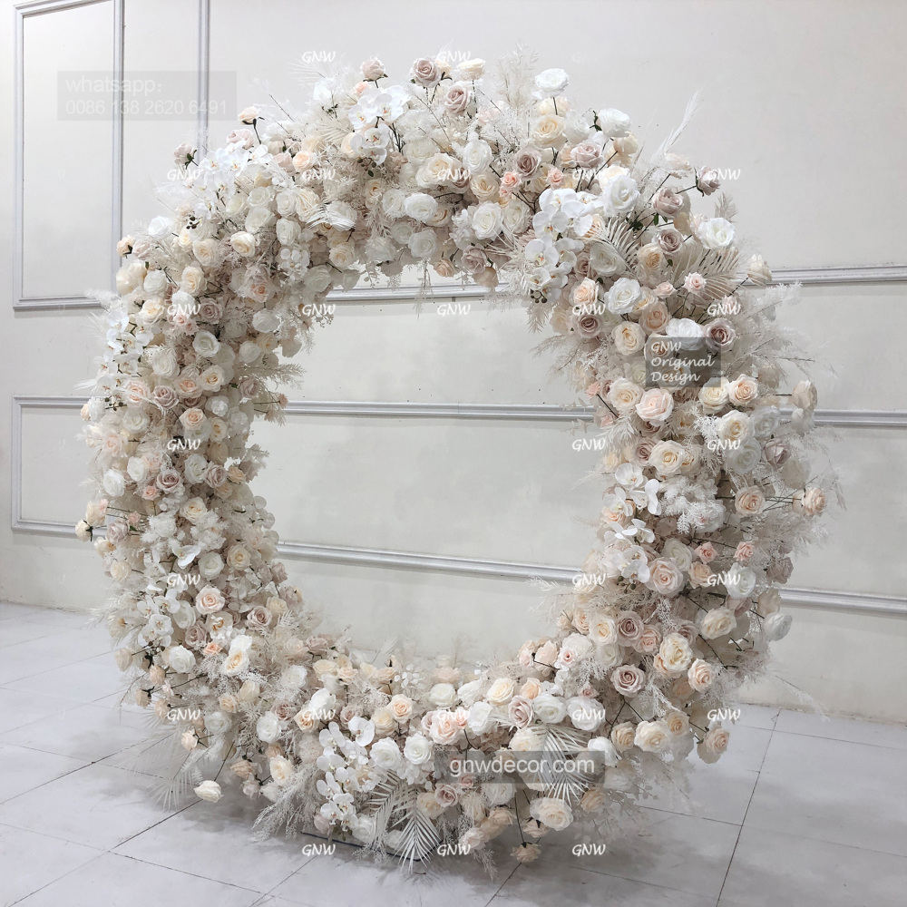 Artificial flower arch : circle ring shape