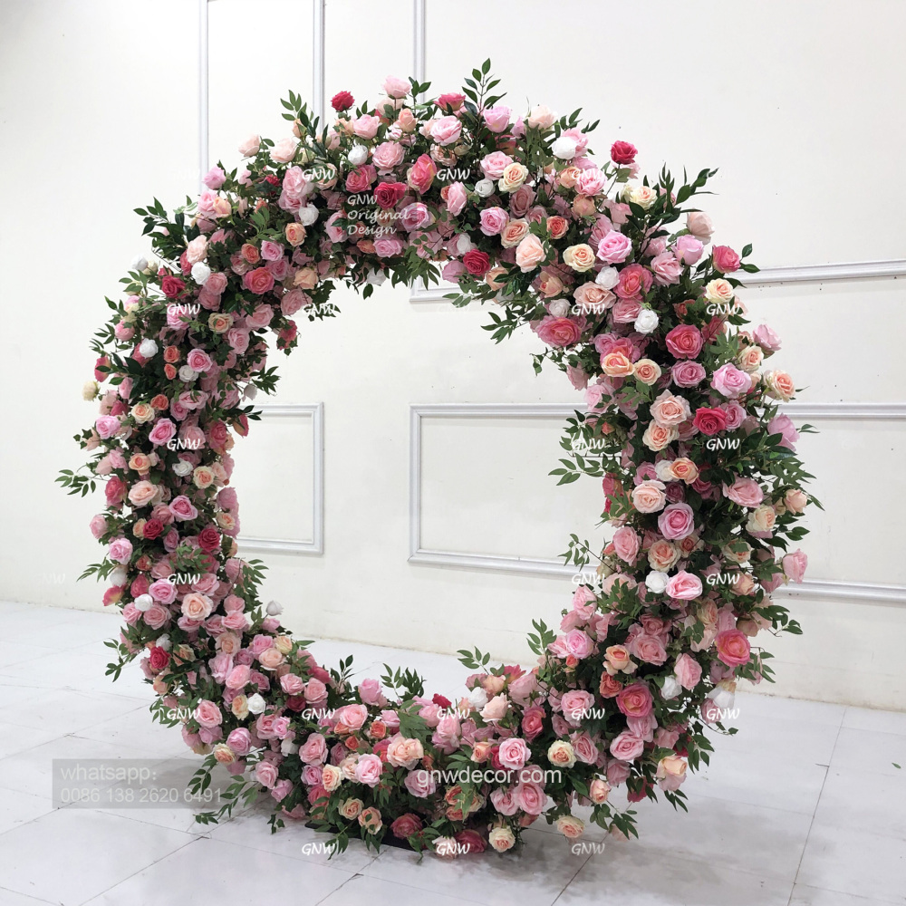 Artificial flower arch : circle ring shape