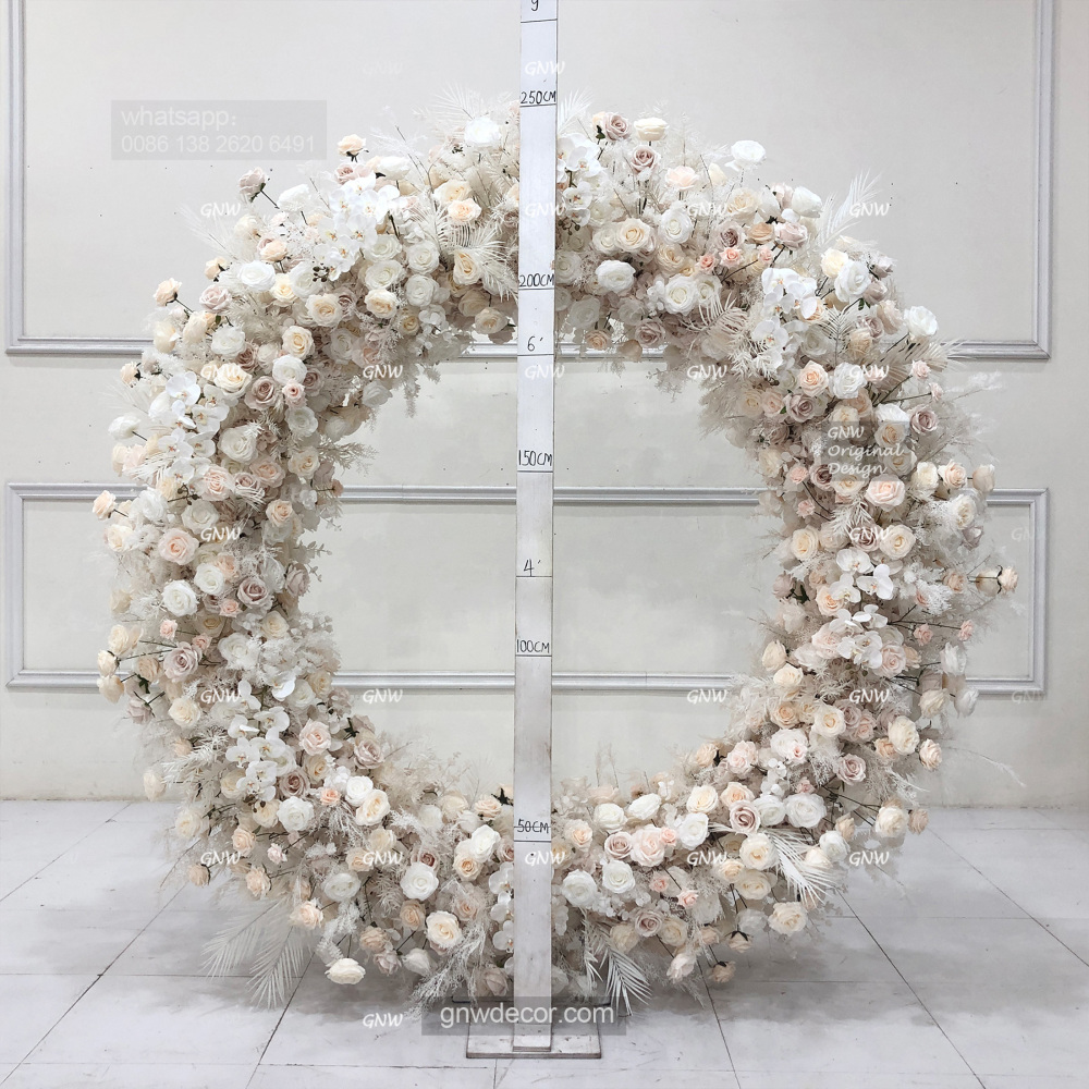 Artificial flower arch : circle ring shape