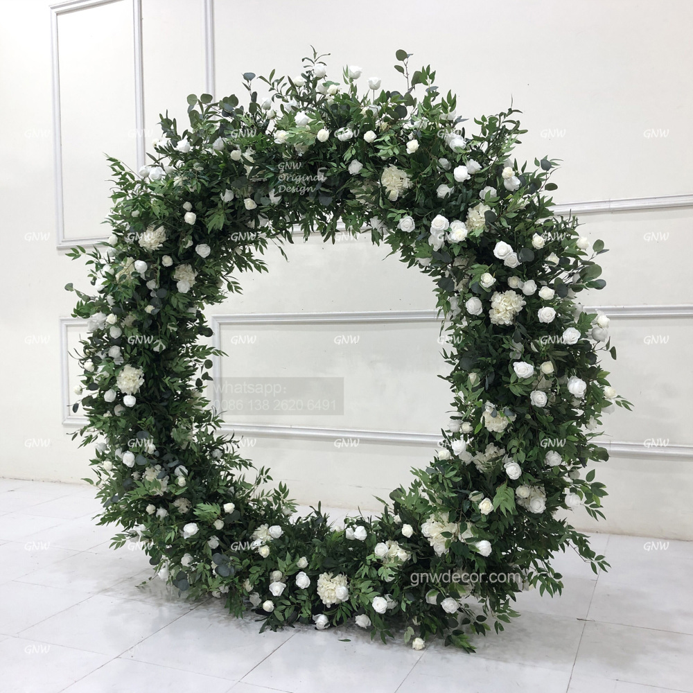 Artificial flower arch : circle ring shape