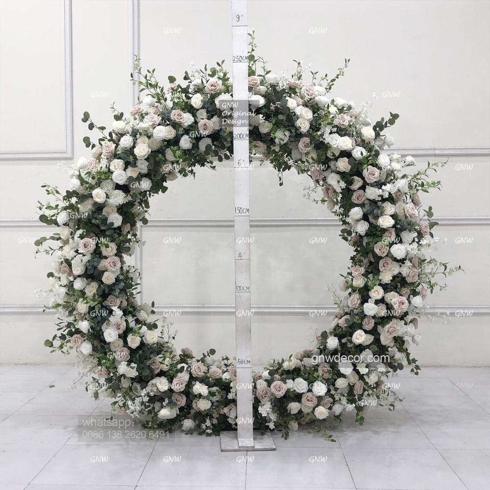 Artificial flower arch : circle ring shape