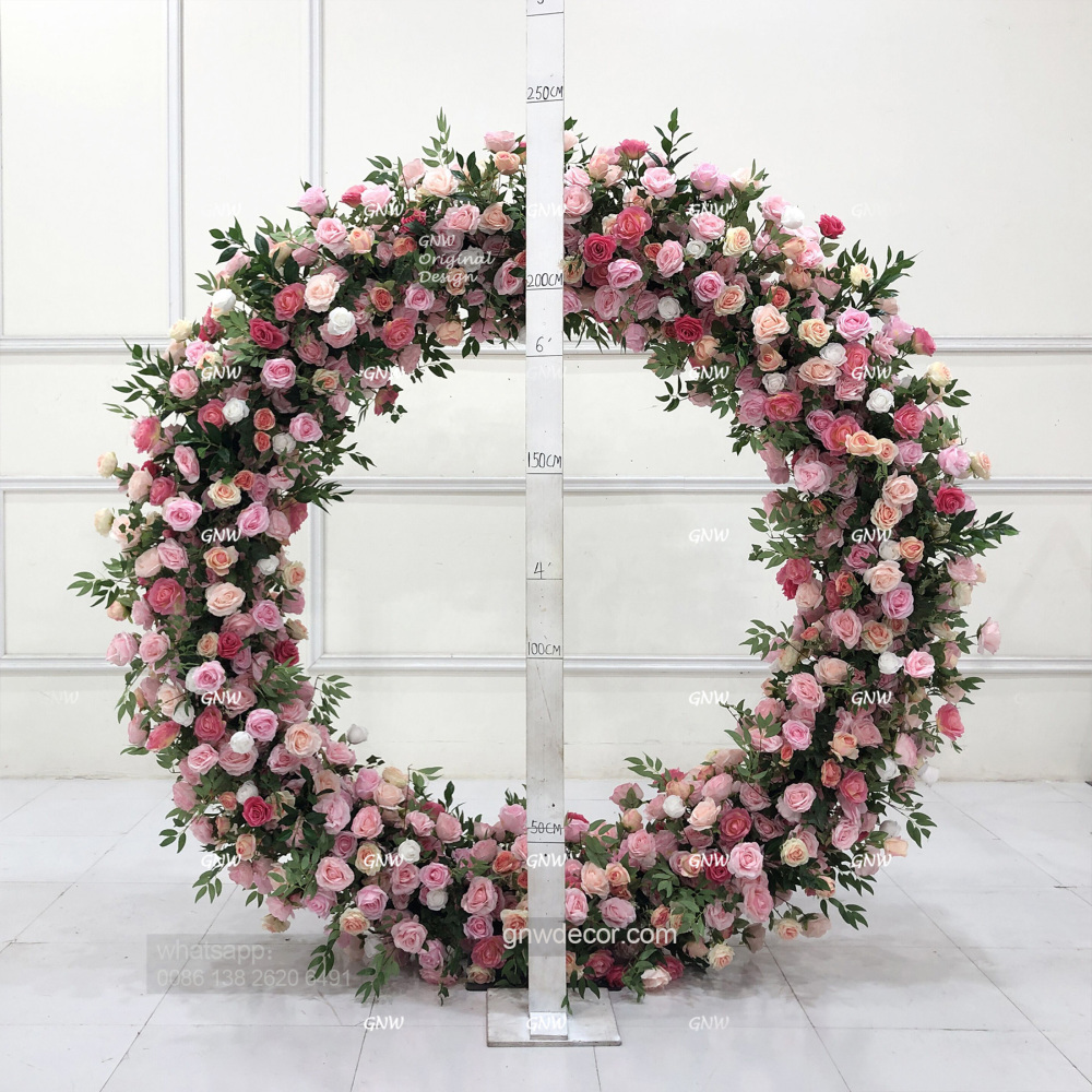 Artificial flower arch : circle ring shape