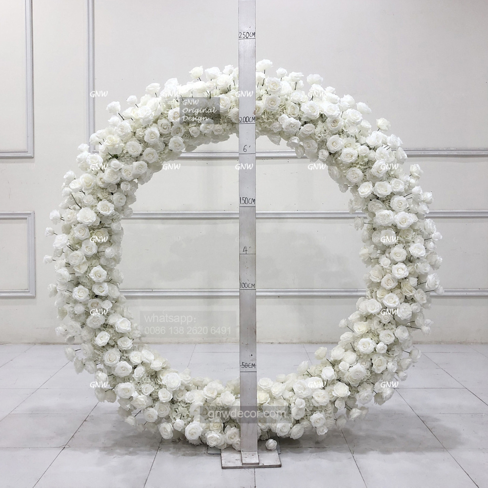 Artificial flower arch : circle ring shape