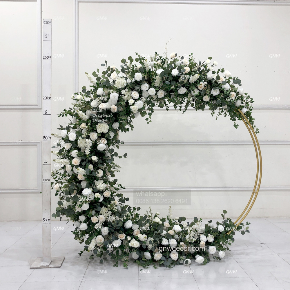 Artificial flower arch : circle ring shape