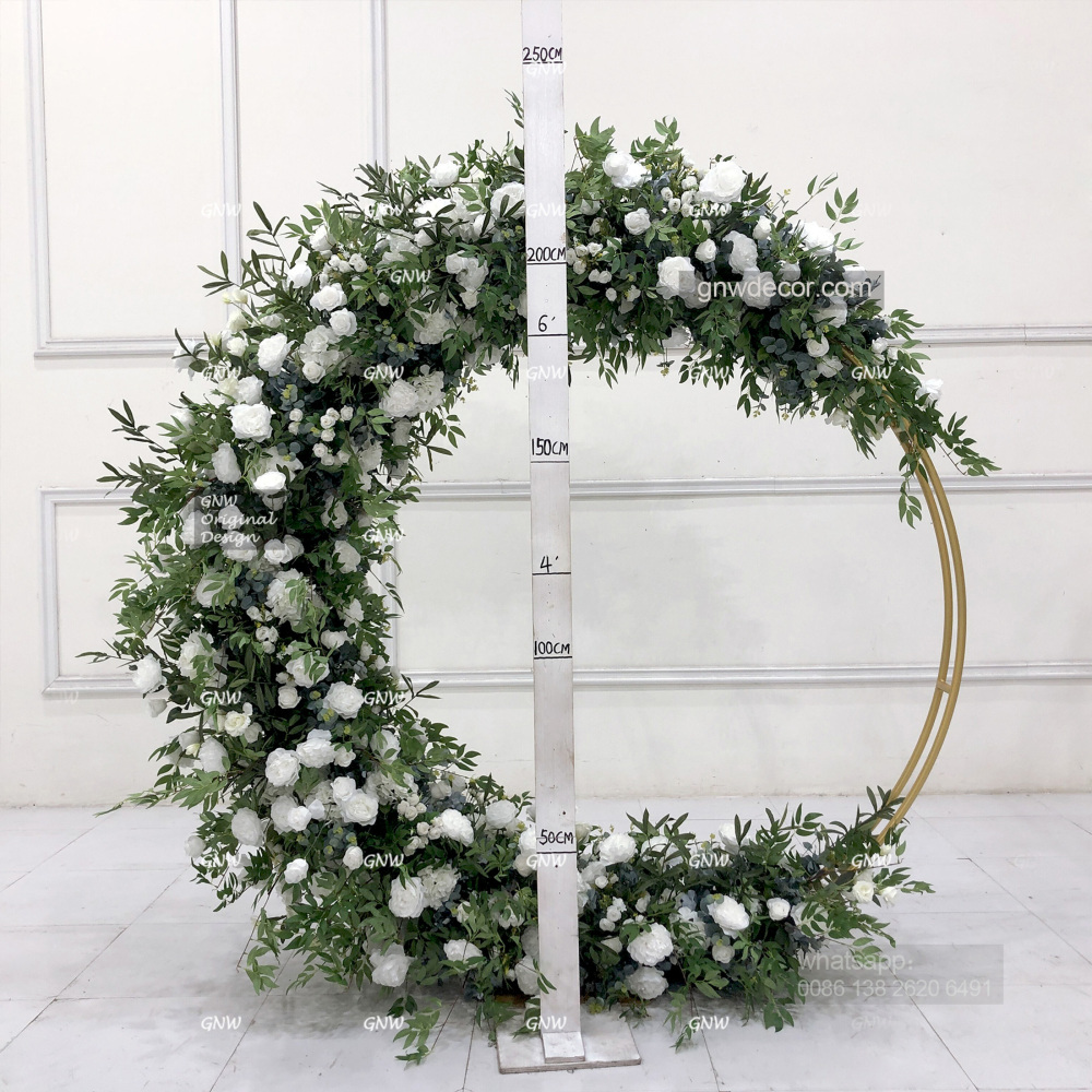 Artificial flower arch : circle ring shape
