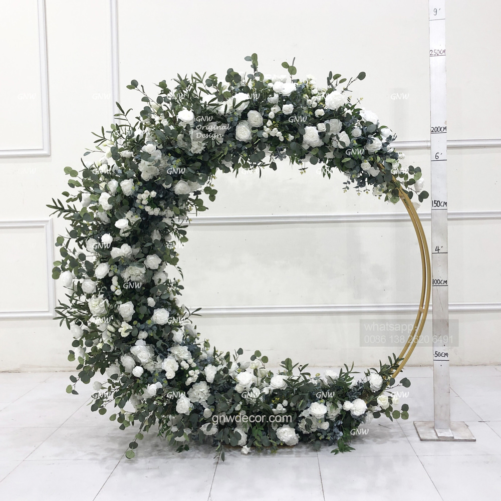 Artificial flower arch : circle ring shape