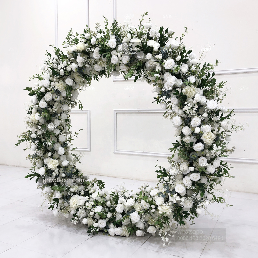 Artificial flower arch : circle ring shape