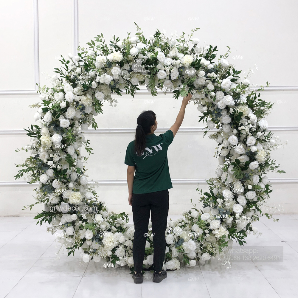 Artificial flower arch : circle ring shape