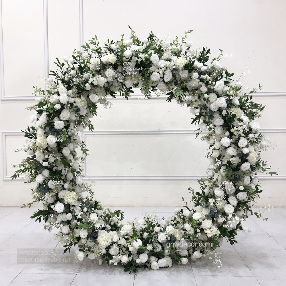 Artificial flower arch : circle ring shape