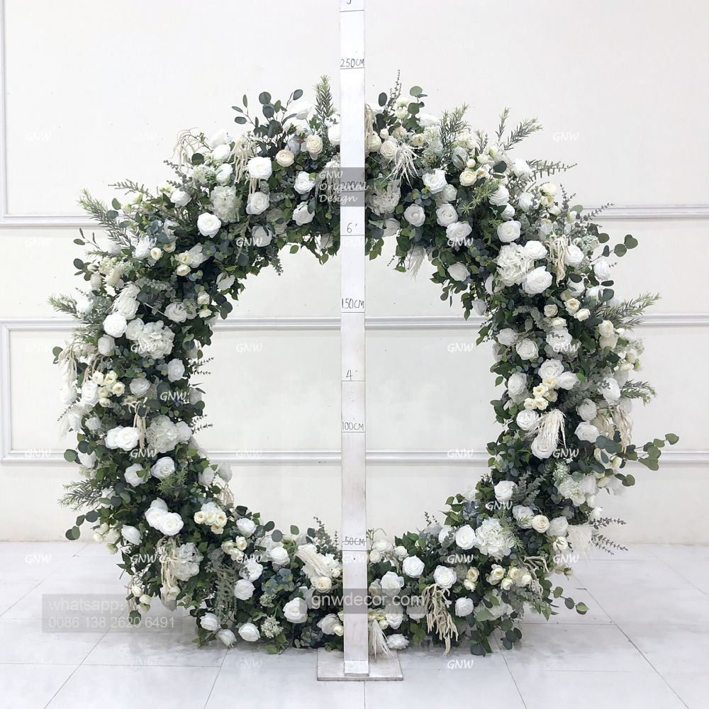 Artificial flower arch : circle ring shape