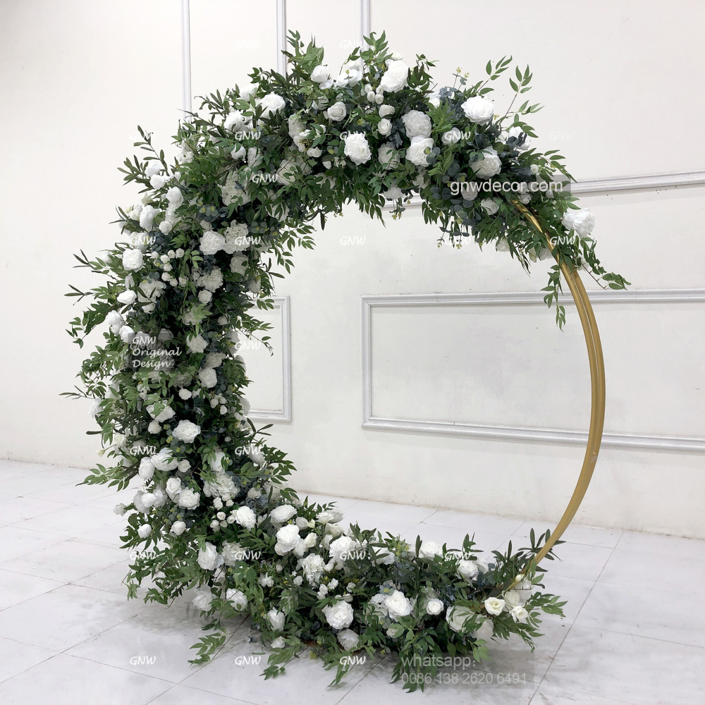 Artificial flower arch : circle ring shape