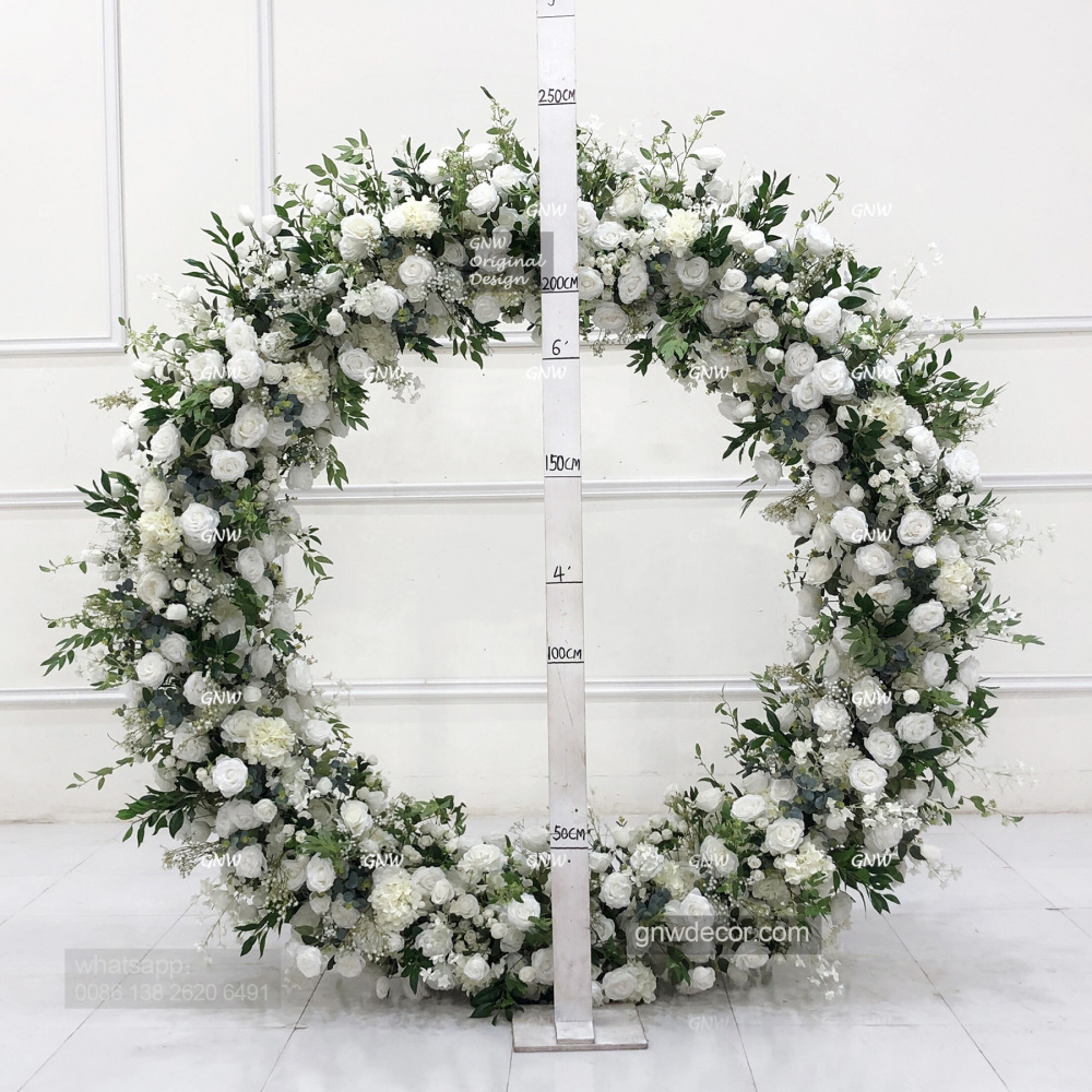Artificial flower arch : circle ring shape