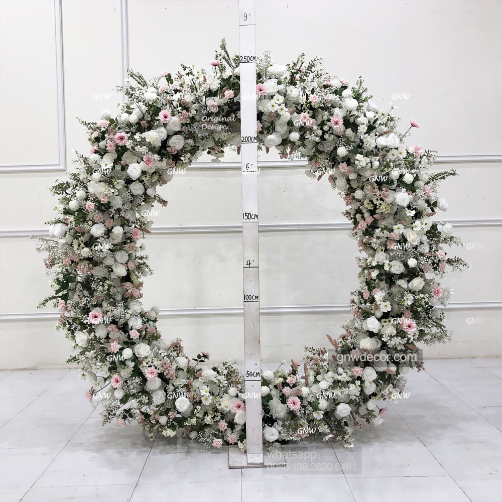 Artificial flower arch : circle ring shape
