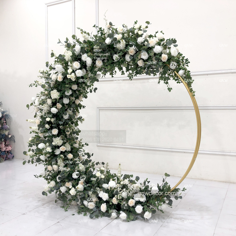 Artificial flower arch : circle ring shape